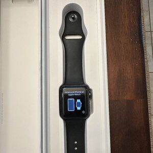 Apple Watch Series 3 (42mm, GPS + Cellular) – Black Sport Band